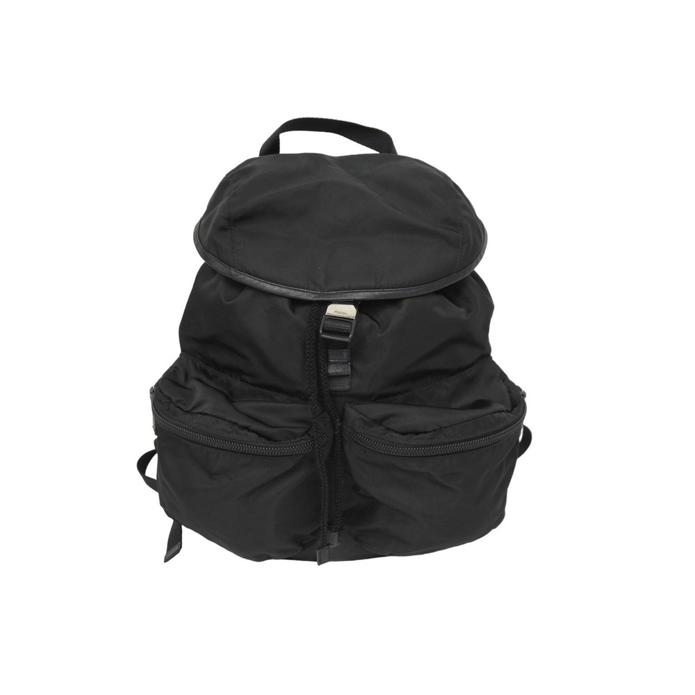 Prada Rucksack Daypack Backpack Triangle Logo Nyl… - image 1